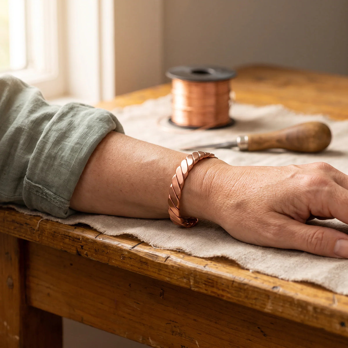Bracelet Willow en cuivre