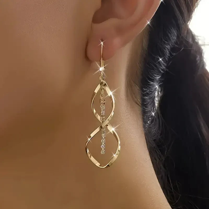 Boucles d'oreilles spirales Sunbeam | Or
