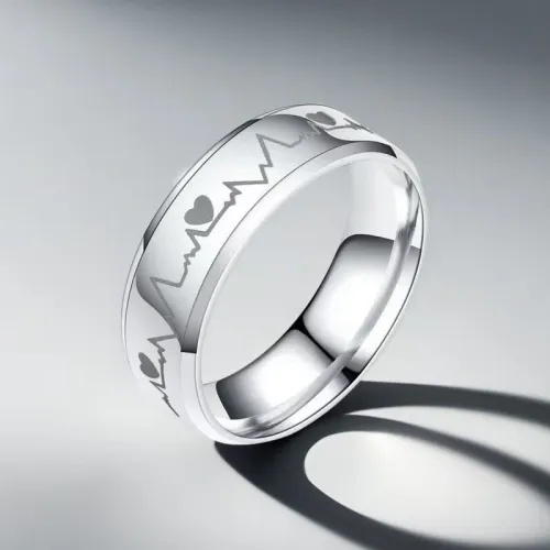Bague argentée ''Pour toujours dans mon cœur''