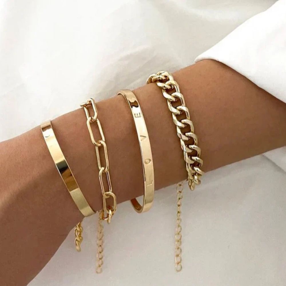 Ensemble de bracelets en or Elan