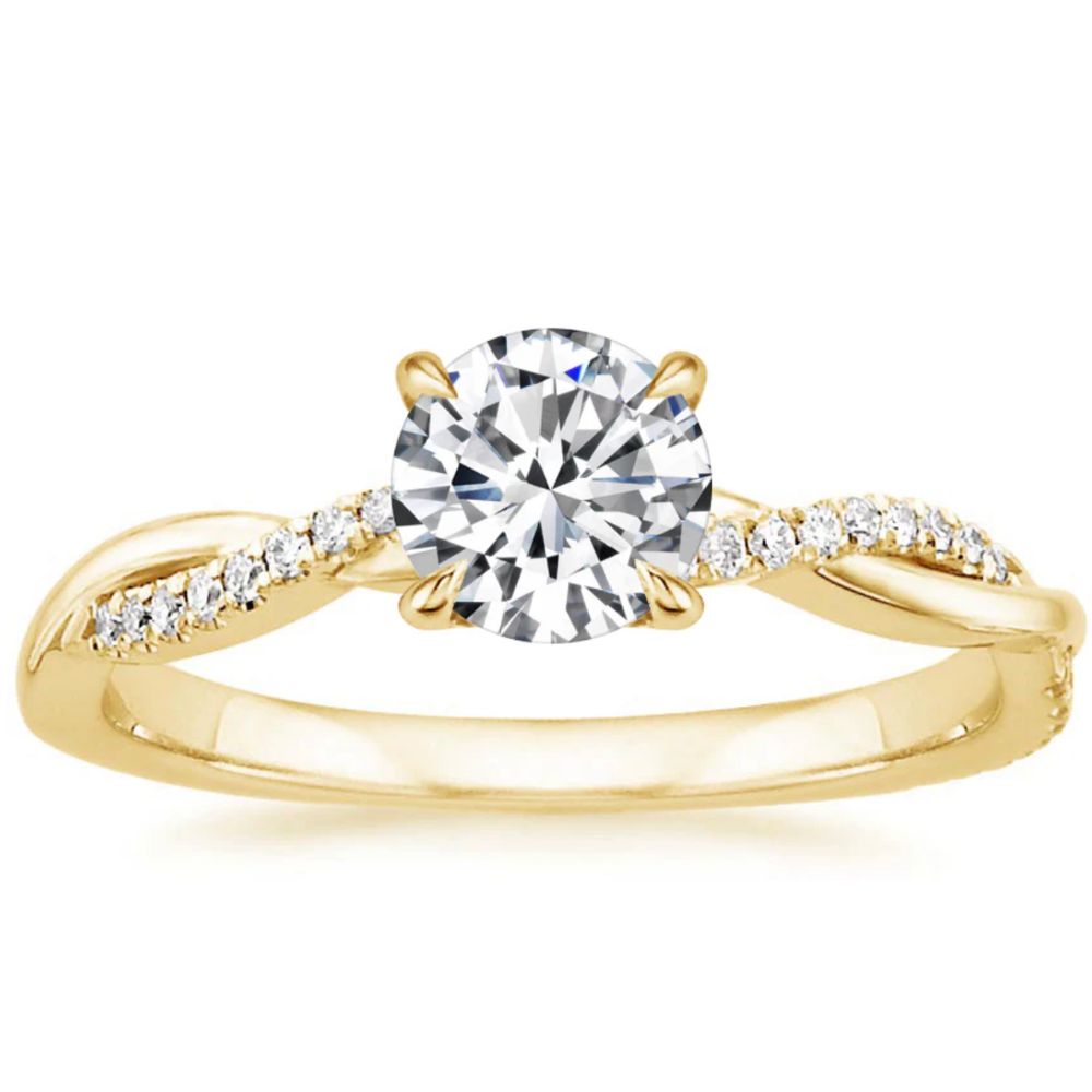 Bague torsadée en diamants Jane