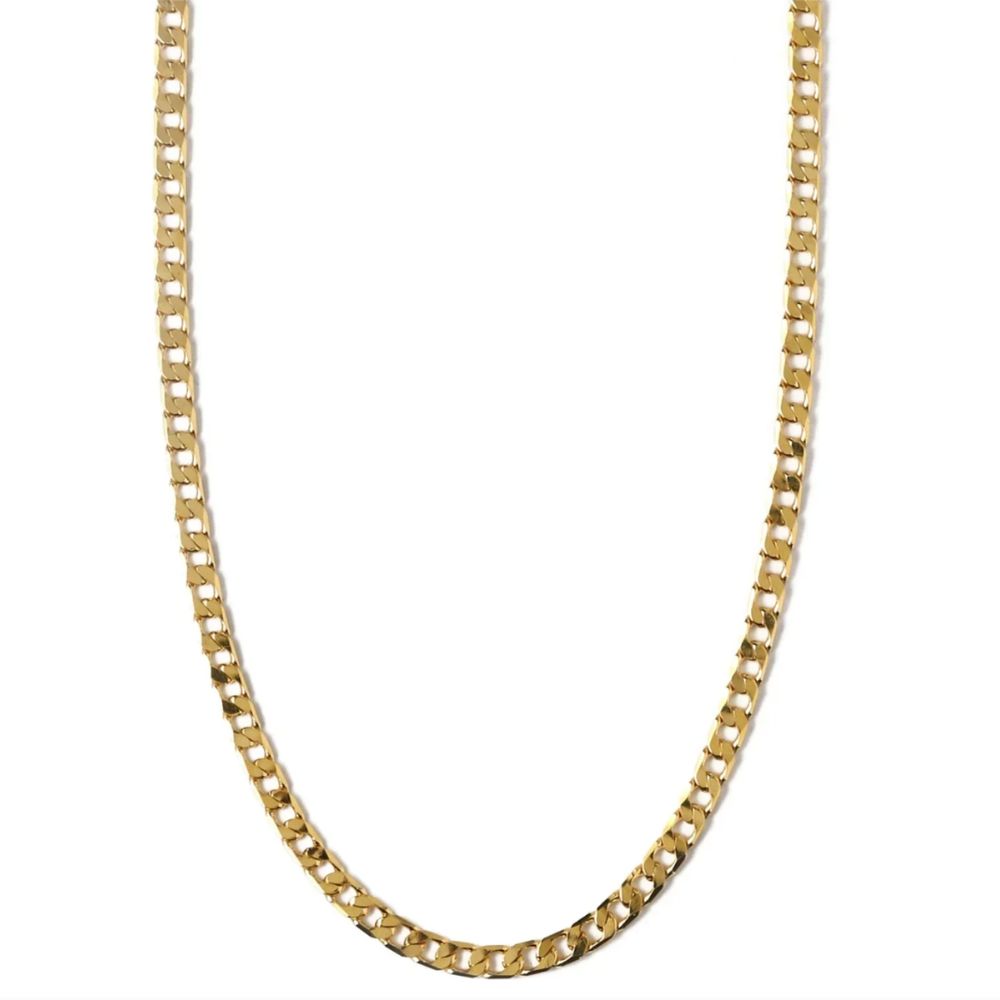 Collier chaîne gourmette à maillons plats